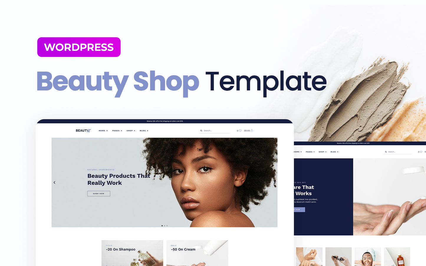 Beautyx Beauty Shop Elementor Template Kit Elementor Kit