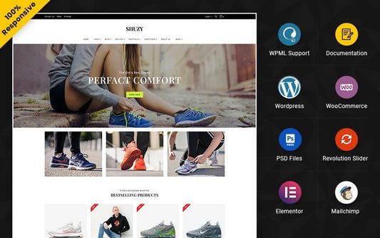Shuzy - Shoes and Footwear Multipurpose WooCommerce Elementor Theme WooCommerce Theme